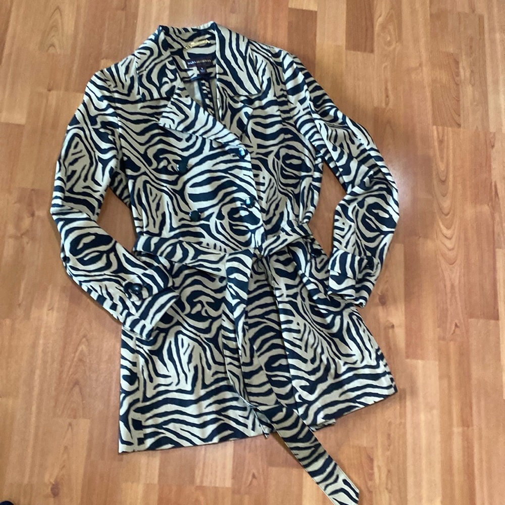 Dana Buchman Short Trench Coat- Size S